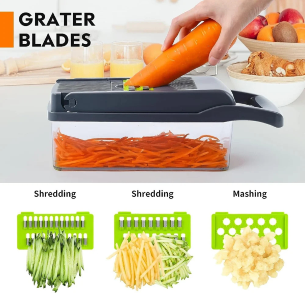 14 in 1 Food Chopper, Kitchen Vegetable Slicer Dicer Cutter - Image 3